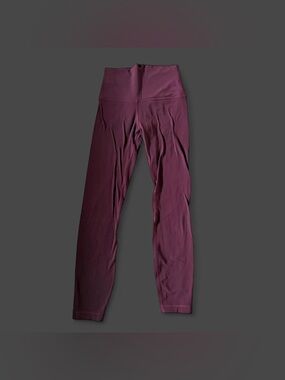 Lululemon burgundy size 4 leggings #yoga #leggings